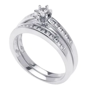 0.55ct 14K or 18K White Gold Diamond Ring
