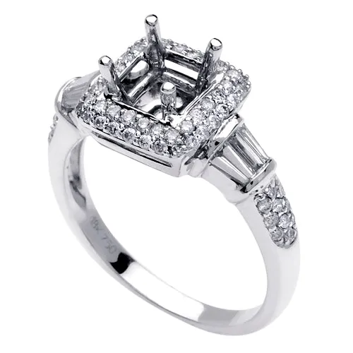 0.70ct 14K or 18K White Gold Diamond Ring