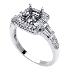 0.70ct 14K or 18K White Gold Diamond Ring