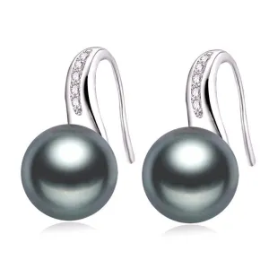 100% Genuine Natural Pearl earrings for women freshwater white pearl earrings silver 925 earrings jewelry daughter birthday gift