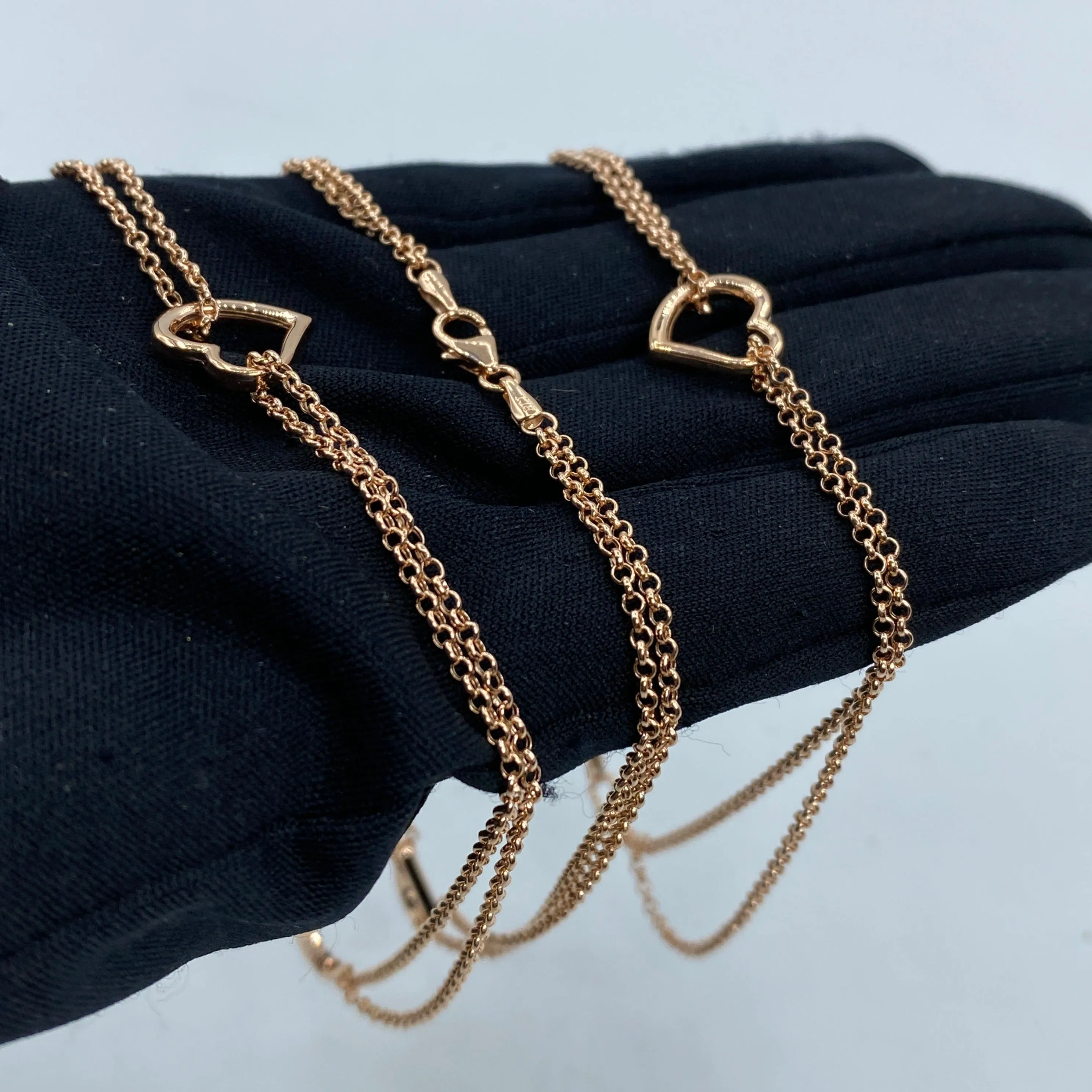 10K Heart Anklet