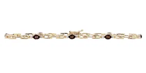 10K YG Smoky Quartz Bracelet