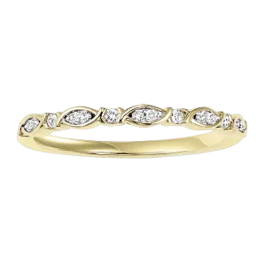 10KTY Diamond Mixables Fashion Ring 1/12Ct