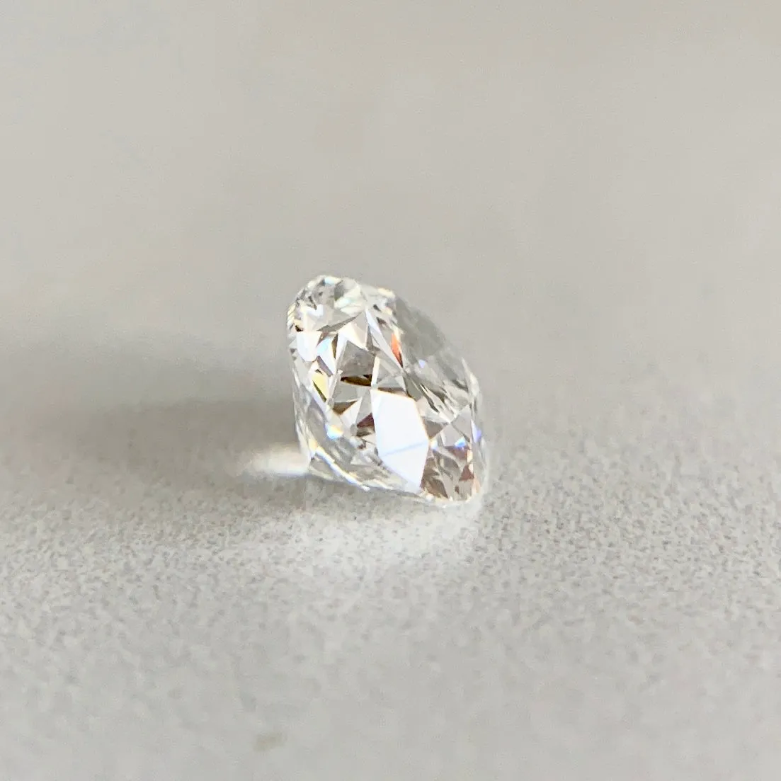 1.11ct Certed Antique Cut Oval Lab Diamond
