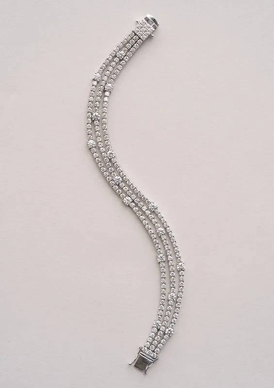 11.29 cttw. Diamond Tennis Bracelet