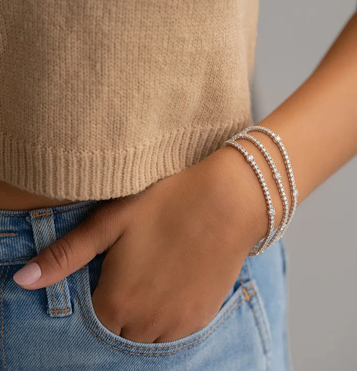 11.29 cttw. Diamond Tennis Bracelet