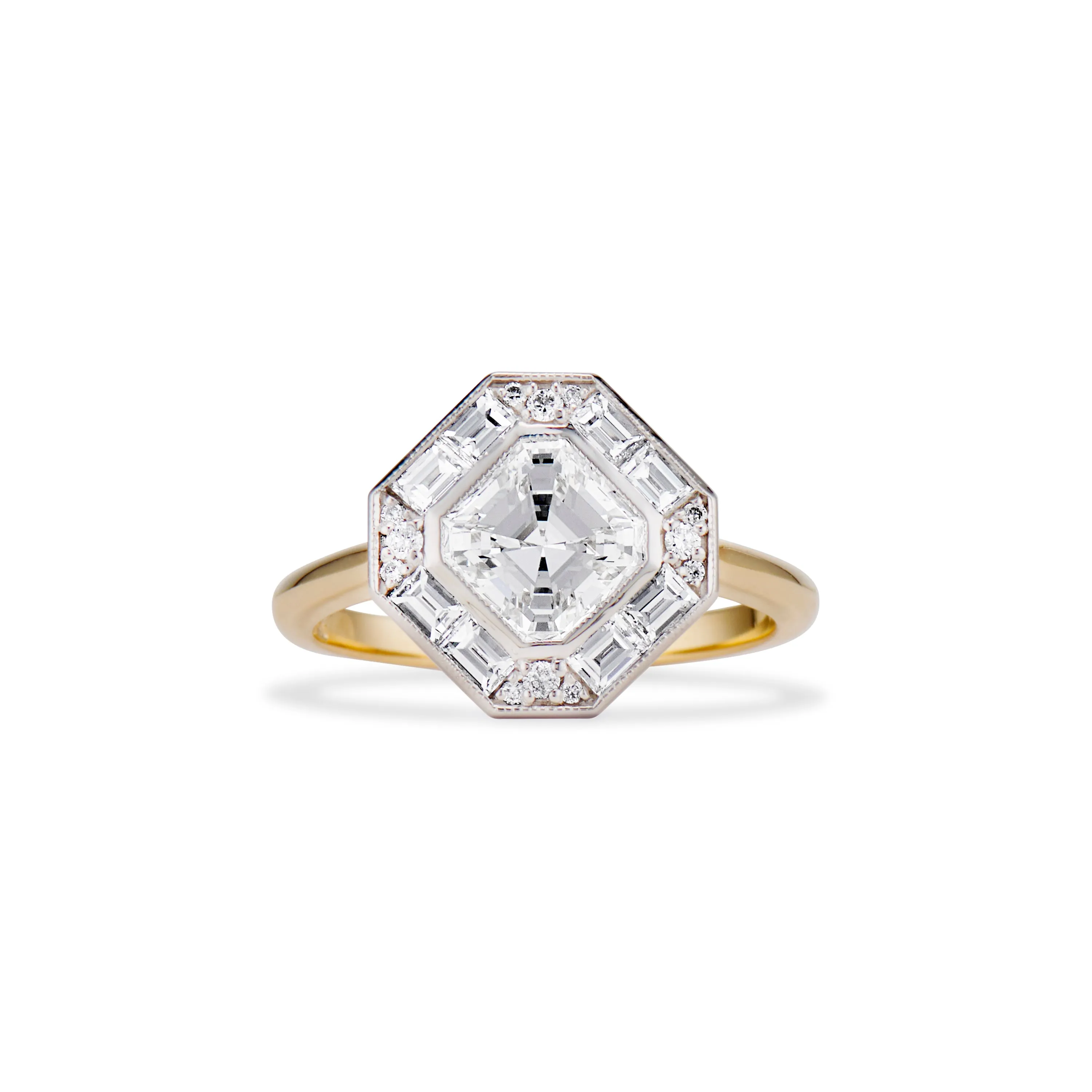 1.21 Carat Asscher Cut Edith Engagement Ring
