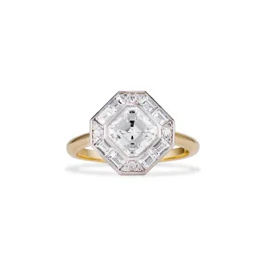 1.21 Carat Asscher Cut Edith Engagement Ring