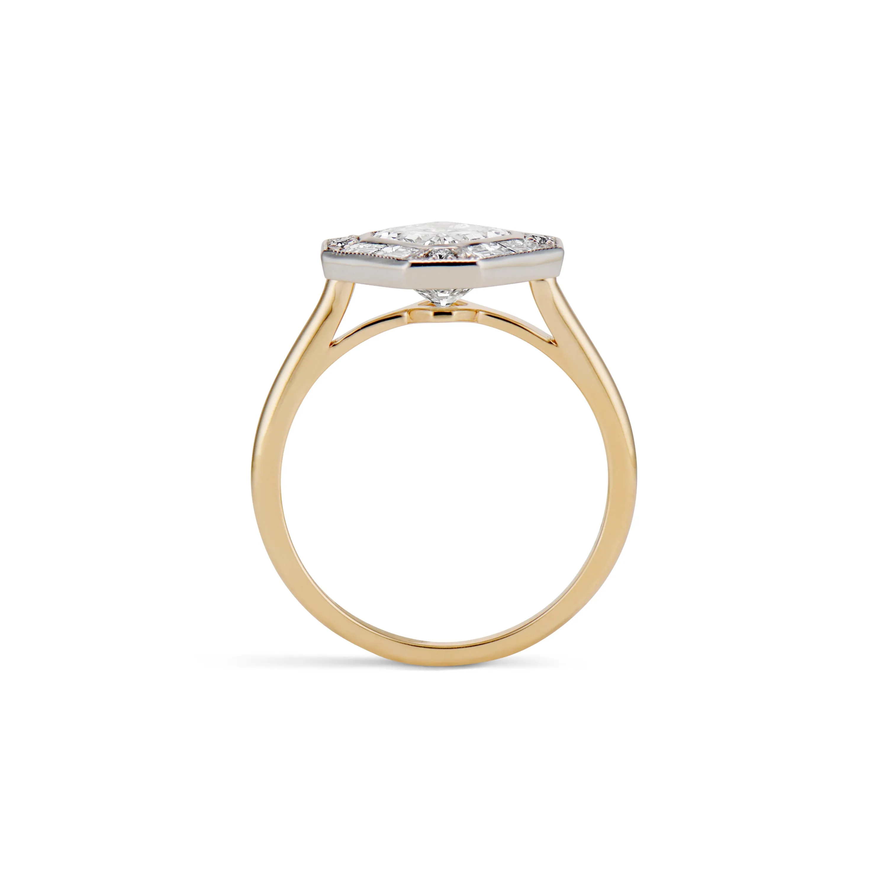 1.21 Carat Asscher Cut Edith Engagement Ring