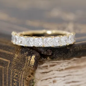 1.25ctw Radiant Cut Diamond Half-Hoop Band