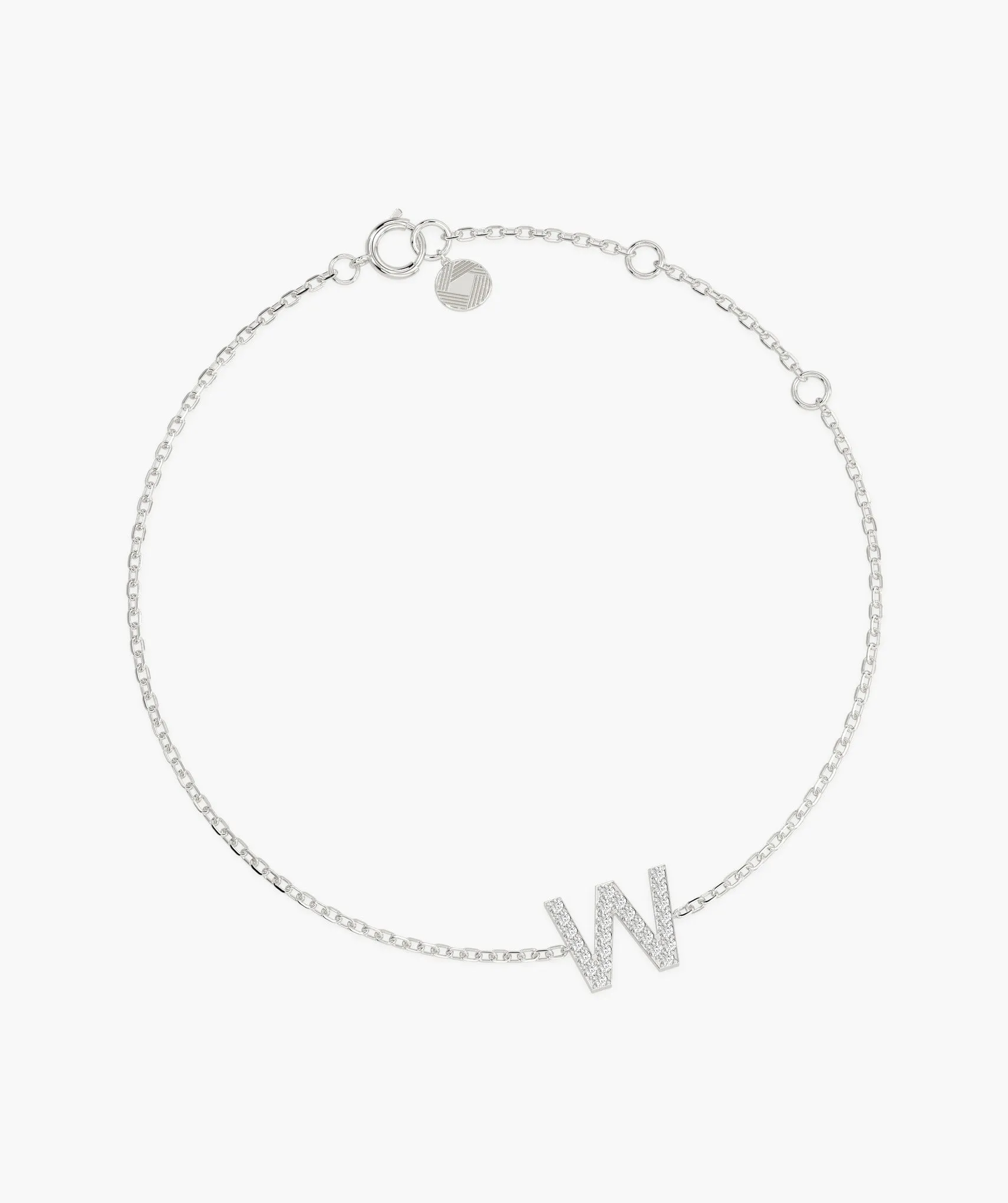 14K Gold Custom Letter Initial Bracelet