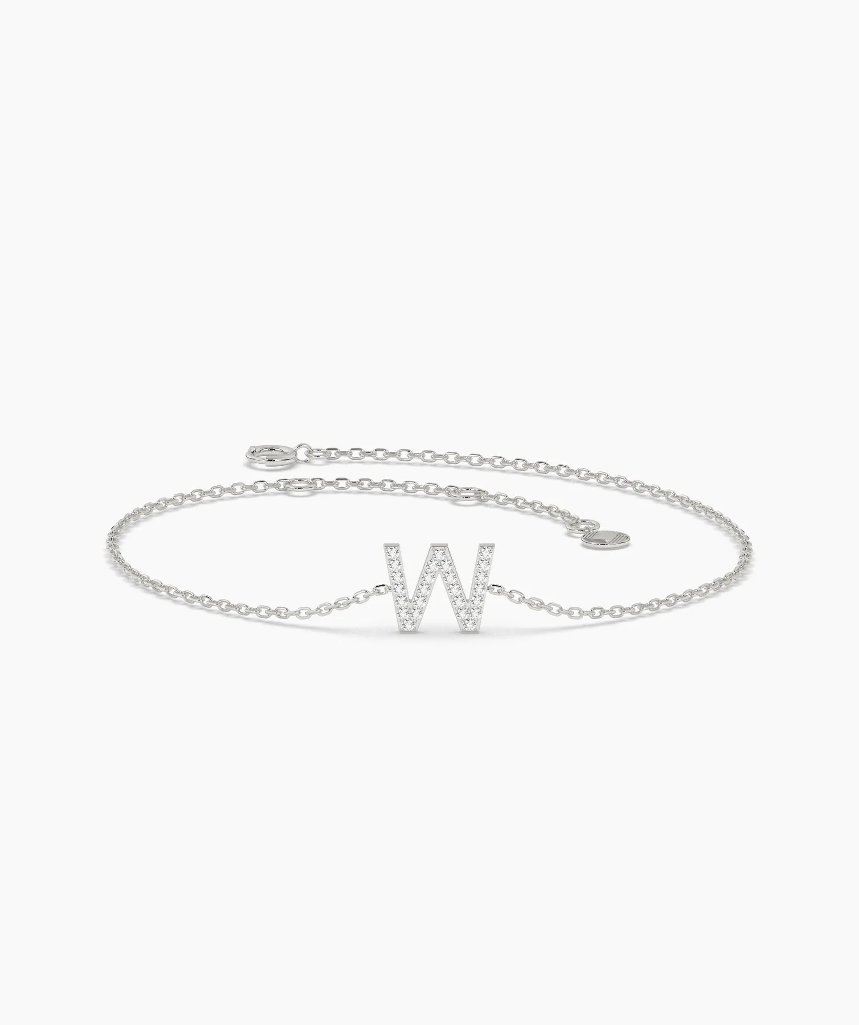 14K Gold Custom Letter Initial Bracelet