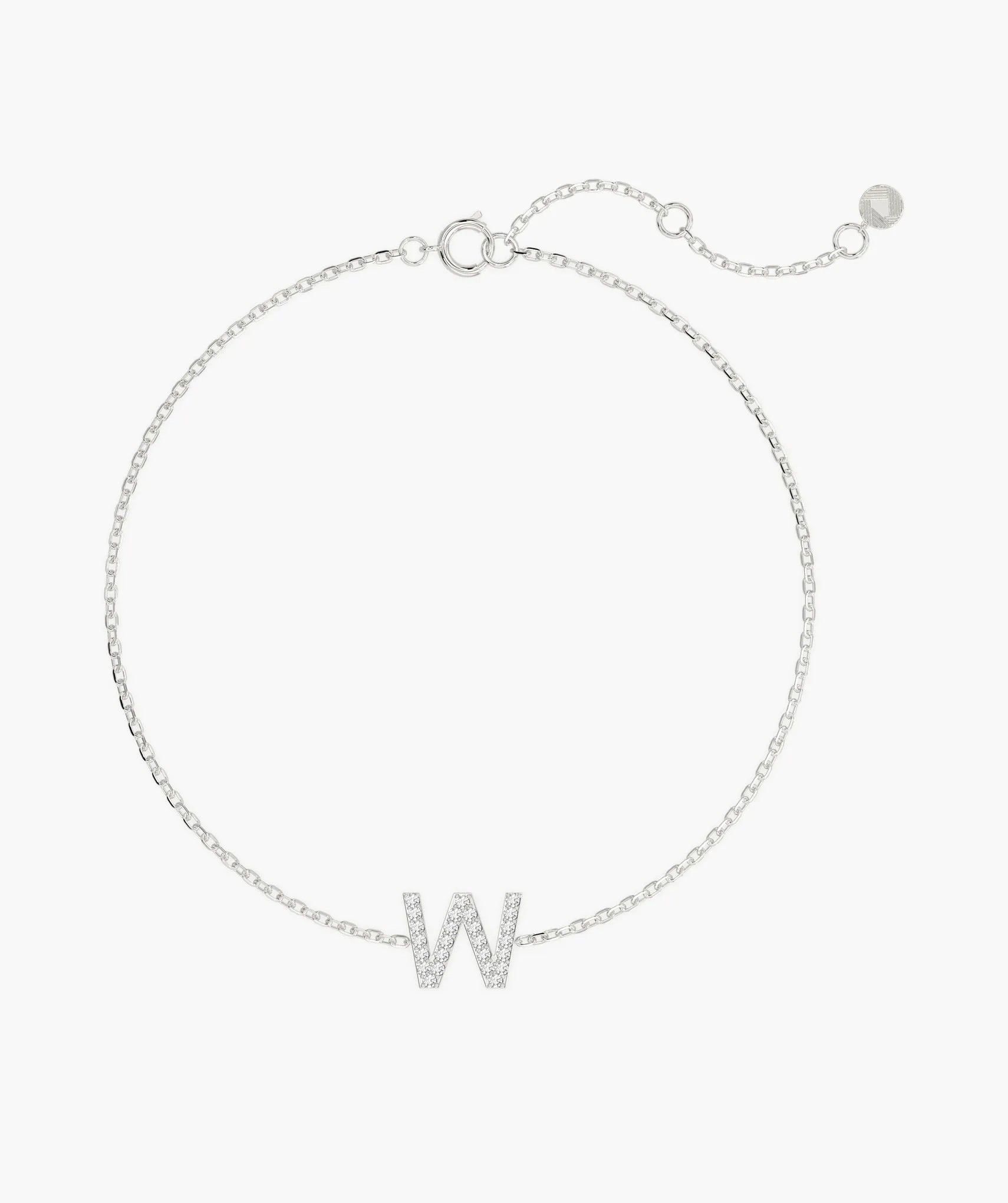 14K Gold Custom Letter Initial Bracelet