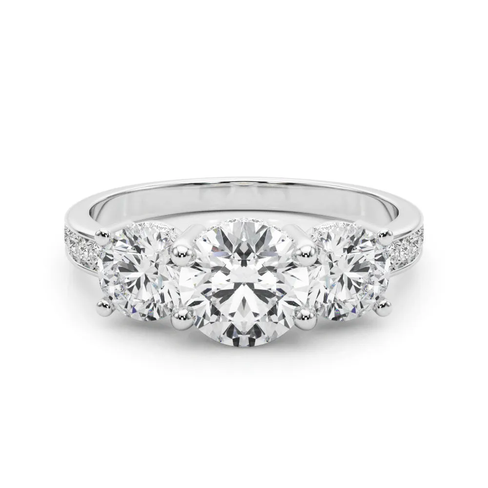 14K Hidden Halo Plus Engagement Ring