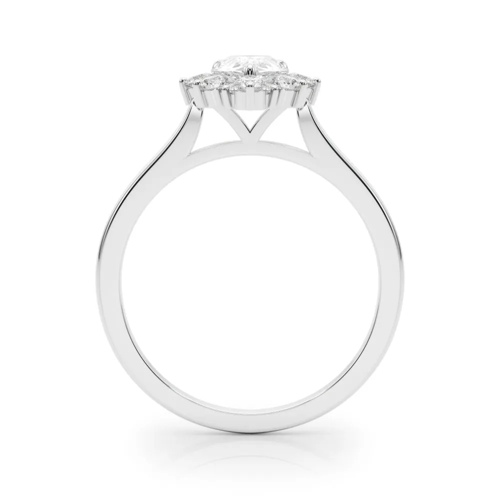 14K Pear Shape Engagement Ring