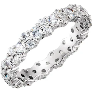 14k White Gold 1 3/4 CTW Diamond Eternity Band Size 7