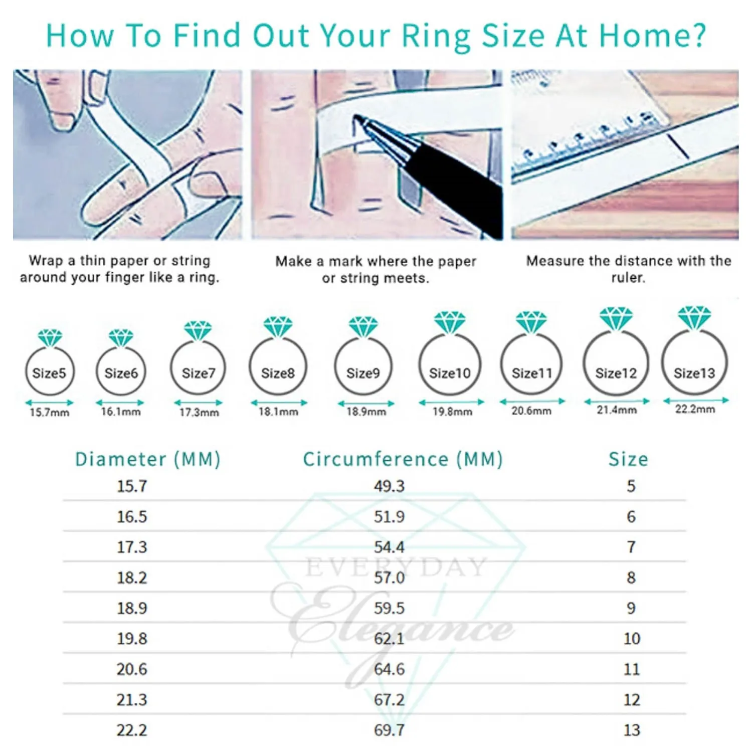 14K White Gold 1 Carat Asscher Cubic Zirconia Solitaire Engagement Ring Size 7