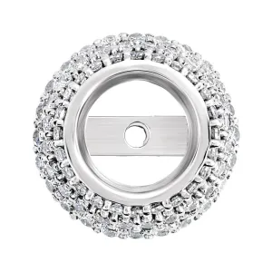 14k White Gold .31 CTW Diamond Pre-set Halo-Style Trim
