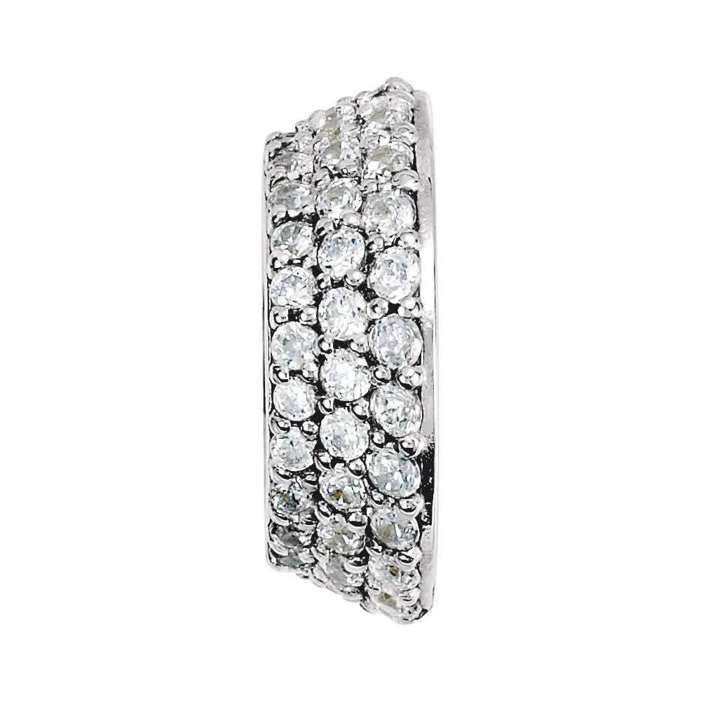 14k White Gold .31 CTW Diamond Pre-set Halo-Style Trim