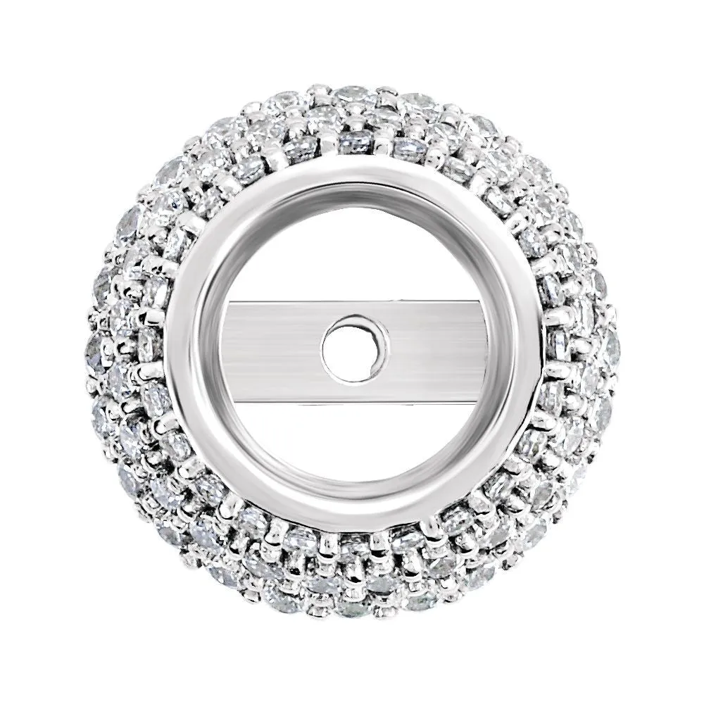 14k White Gold .31 CTW Diamond Pre-set Halo-Style Trim