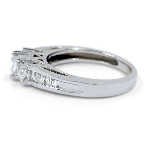 14k White Gold Ladies Cathedral Diamond Unity Ring Beautiful Gift for Her!