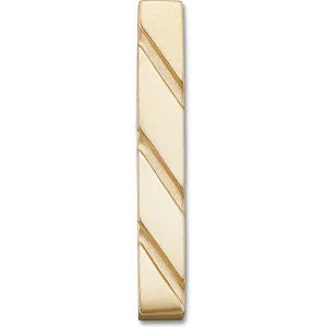 14k White Gold Vertical Bar Fashion Pendant