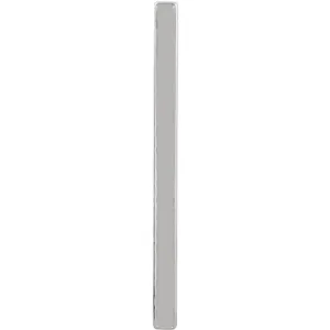 14k White Gold Vertical Bar Pendant