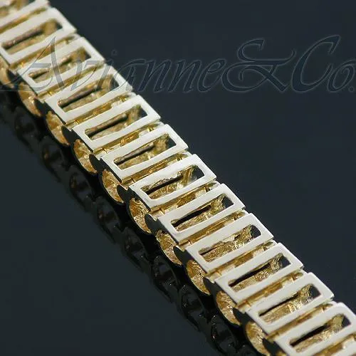 14K Yellow Solid Gold Womens Diamond Bracelet 1.65 Ctw