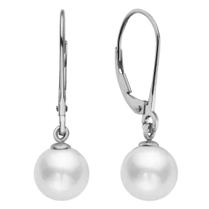 14KW_FW Lever-Back Earrings 8.5-9mm