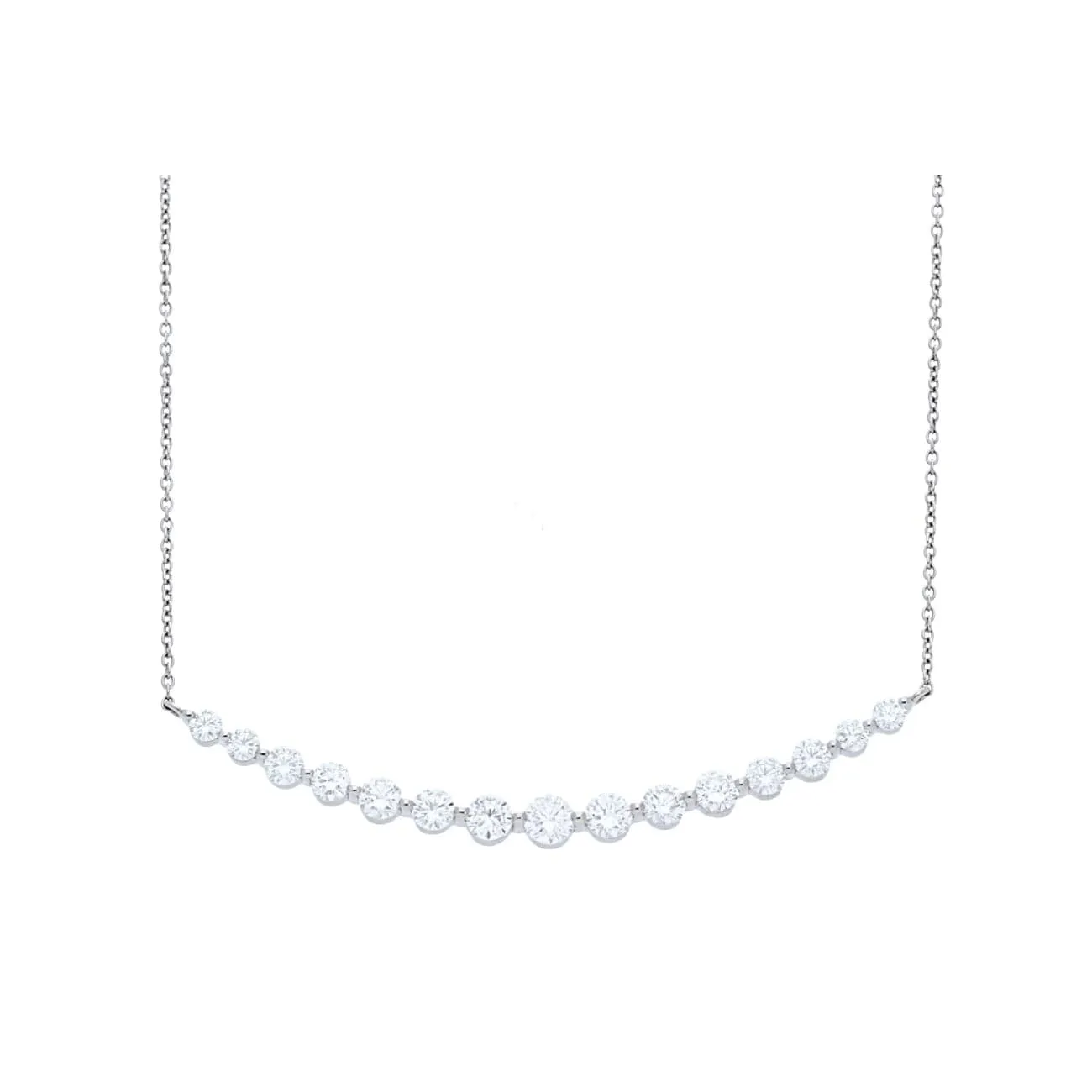 15 GRADUATING DIAMONDS NECKLACE