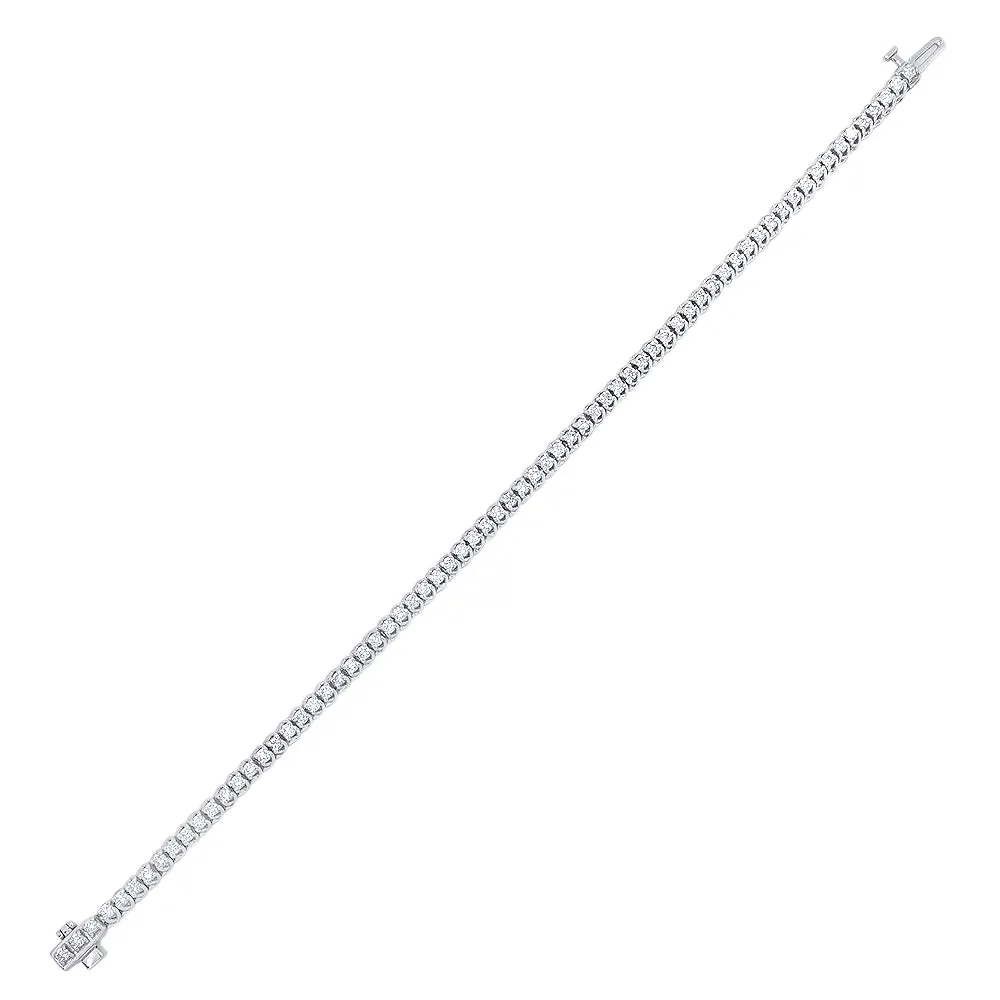 1.80 Carat Diamond Tennis Bracelet in 14k White Gold