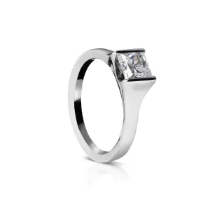18K White Gold R432-1 Engagement Ring