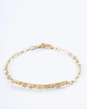 18k yellow gold and white diamonds