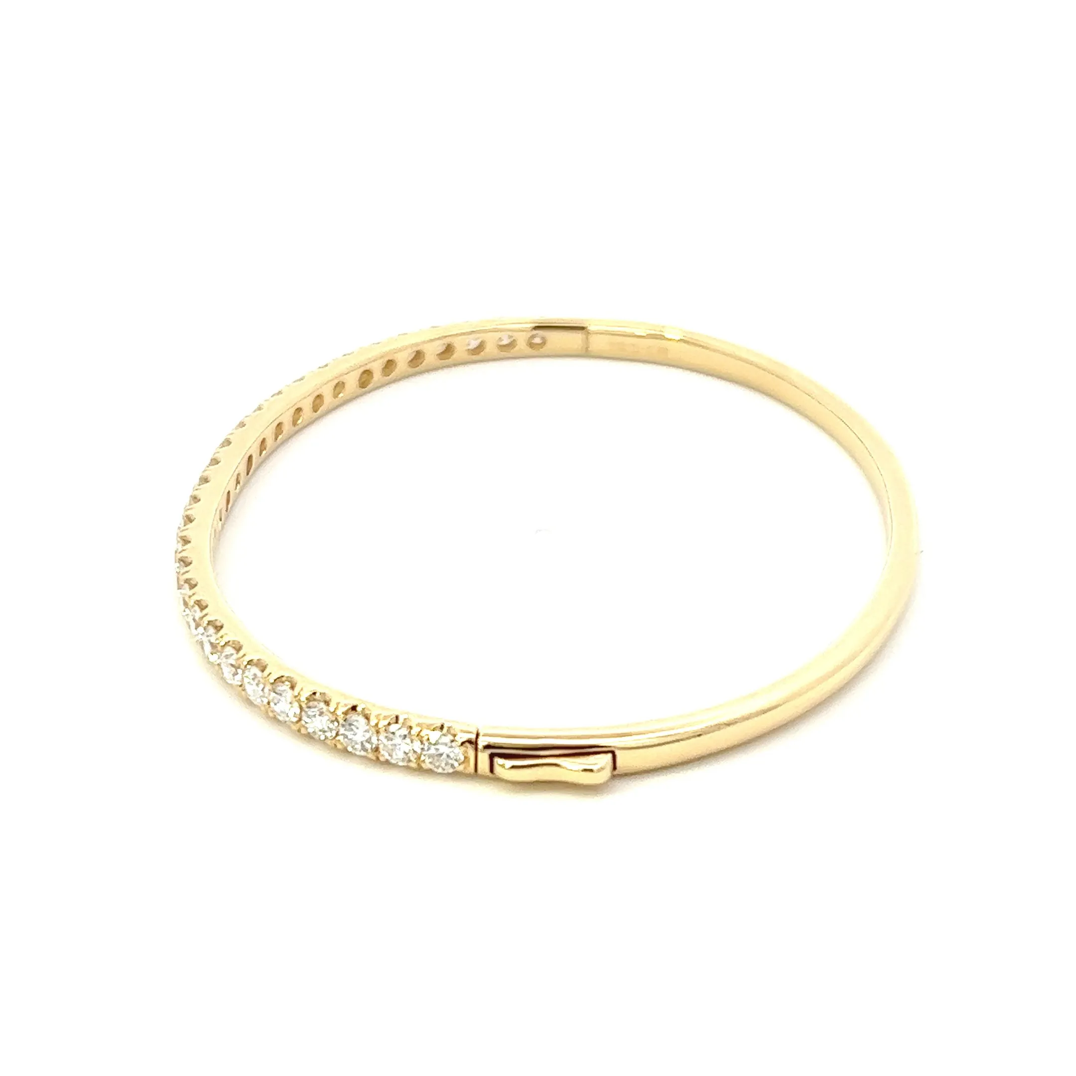 18K Yellow Gold Diamond Bangle (2.59ctw)