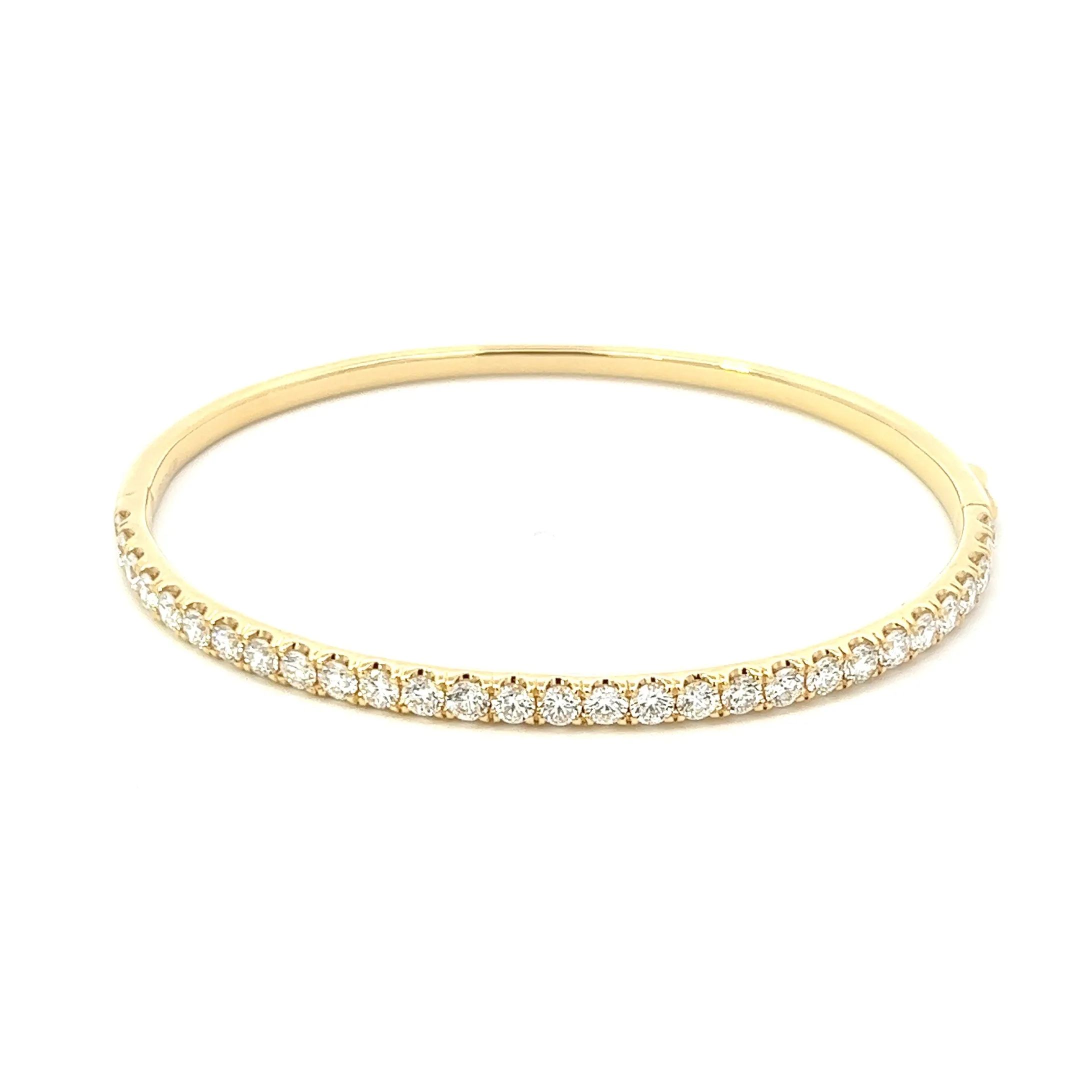 18K Yellow Gold Diamond Bangle (2.59ctw)