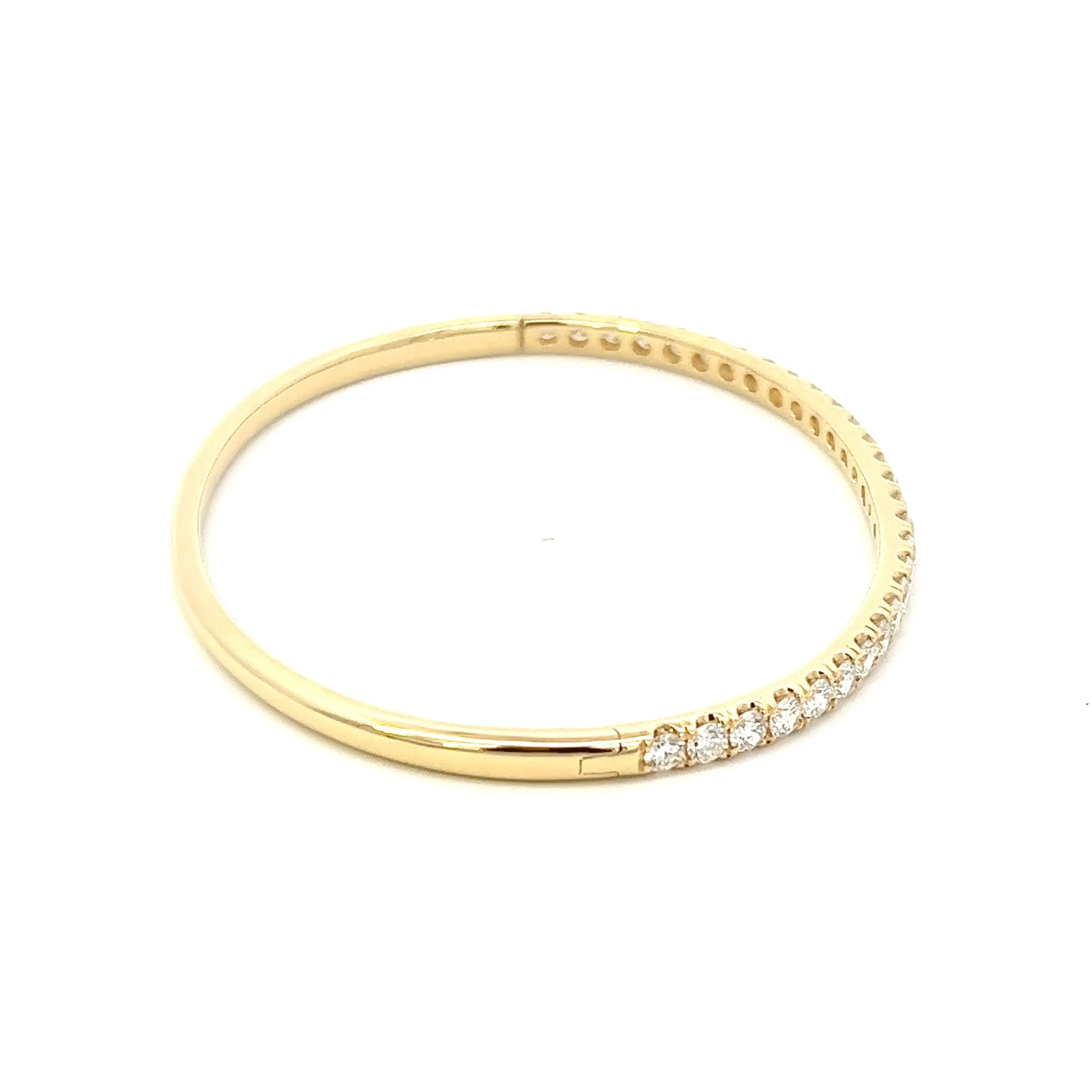 18K Yellow Gold Diamond Bangle (2.59ctw)