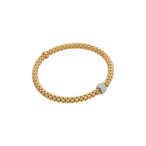 18KT YELLOW & WHITE GOLD SOLO BRACELET
