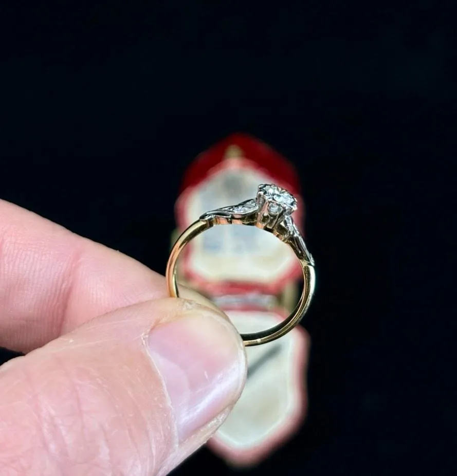 1950s Brilliant Cut Diamond Ring