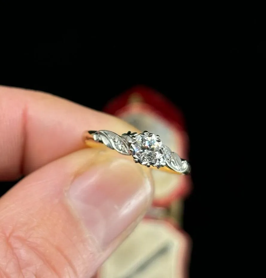 1950s Brilliant Cut Diamond Ring
