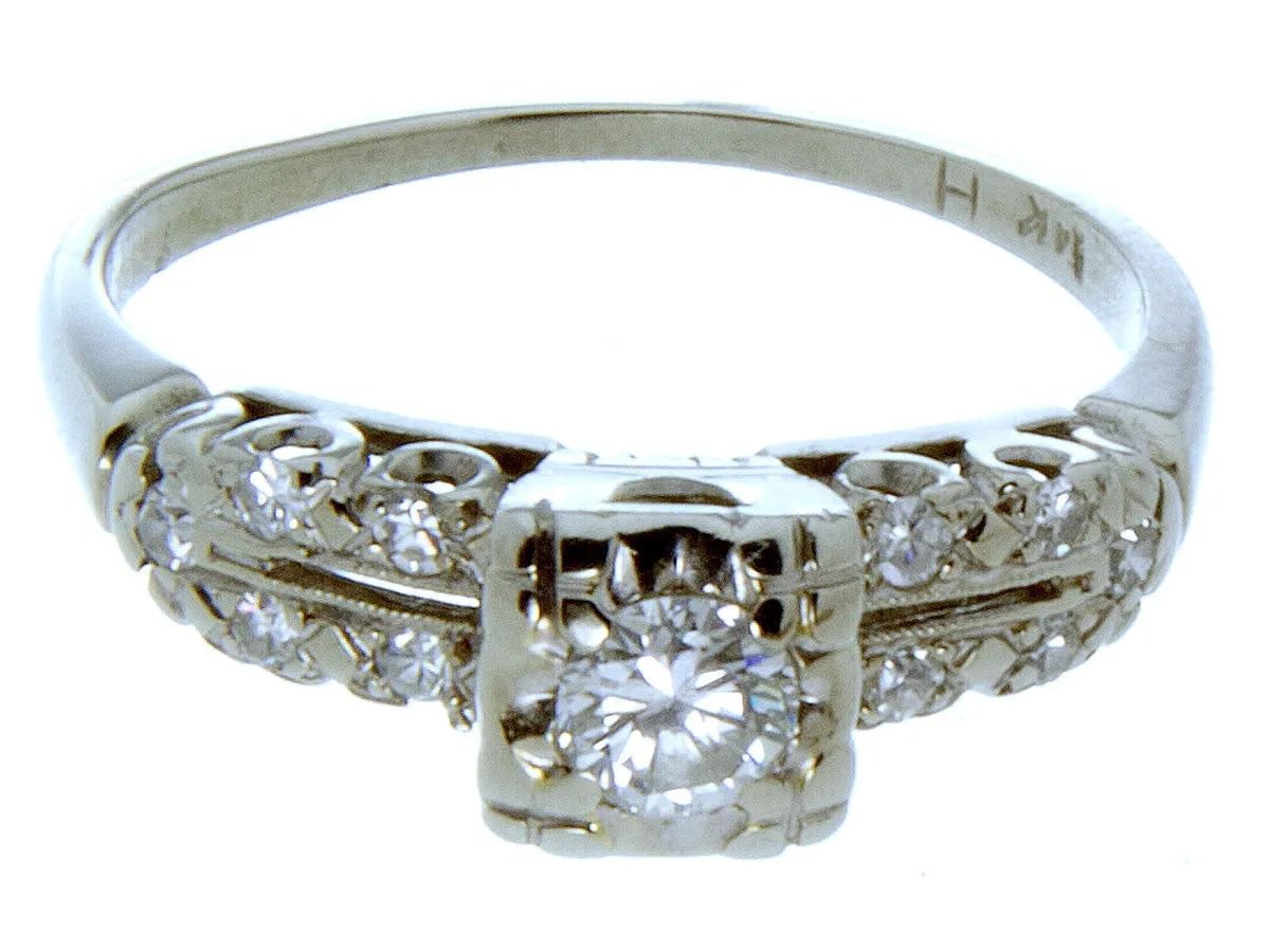1950s Diamond Engagement Ring