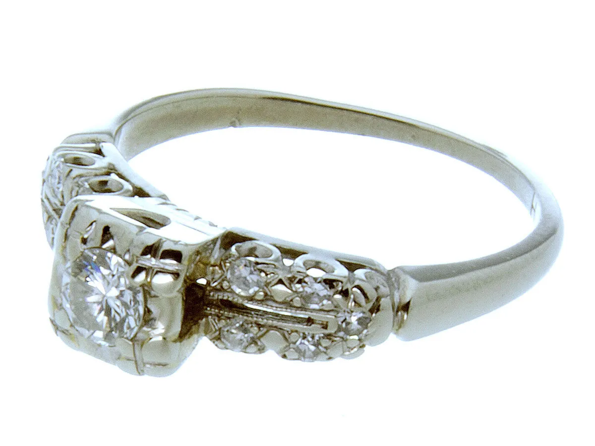 1950s Diamond Engagement Ring