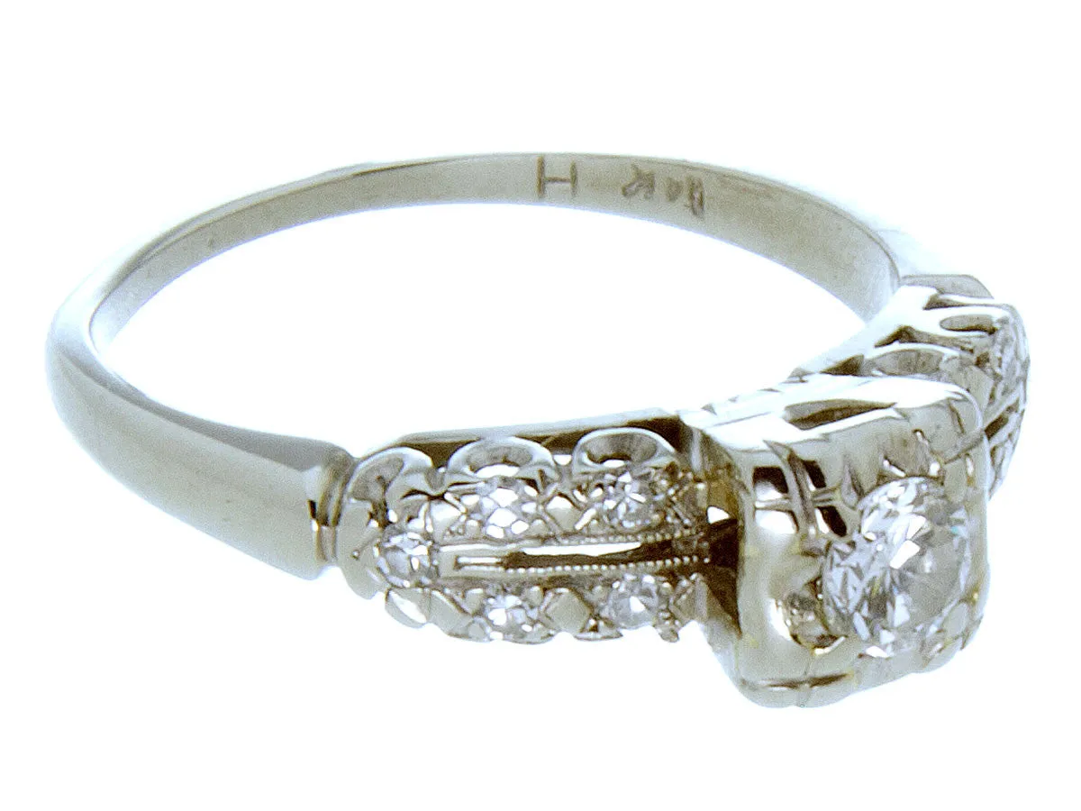 1950s Diamond Engagement Ring