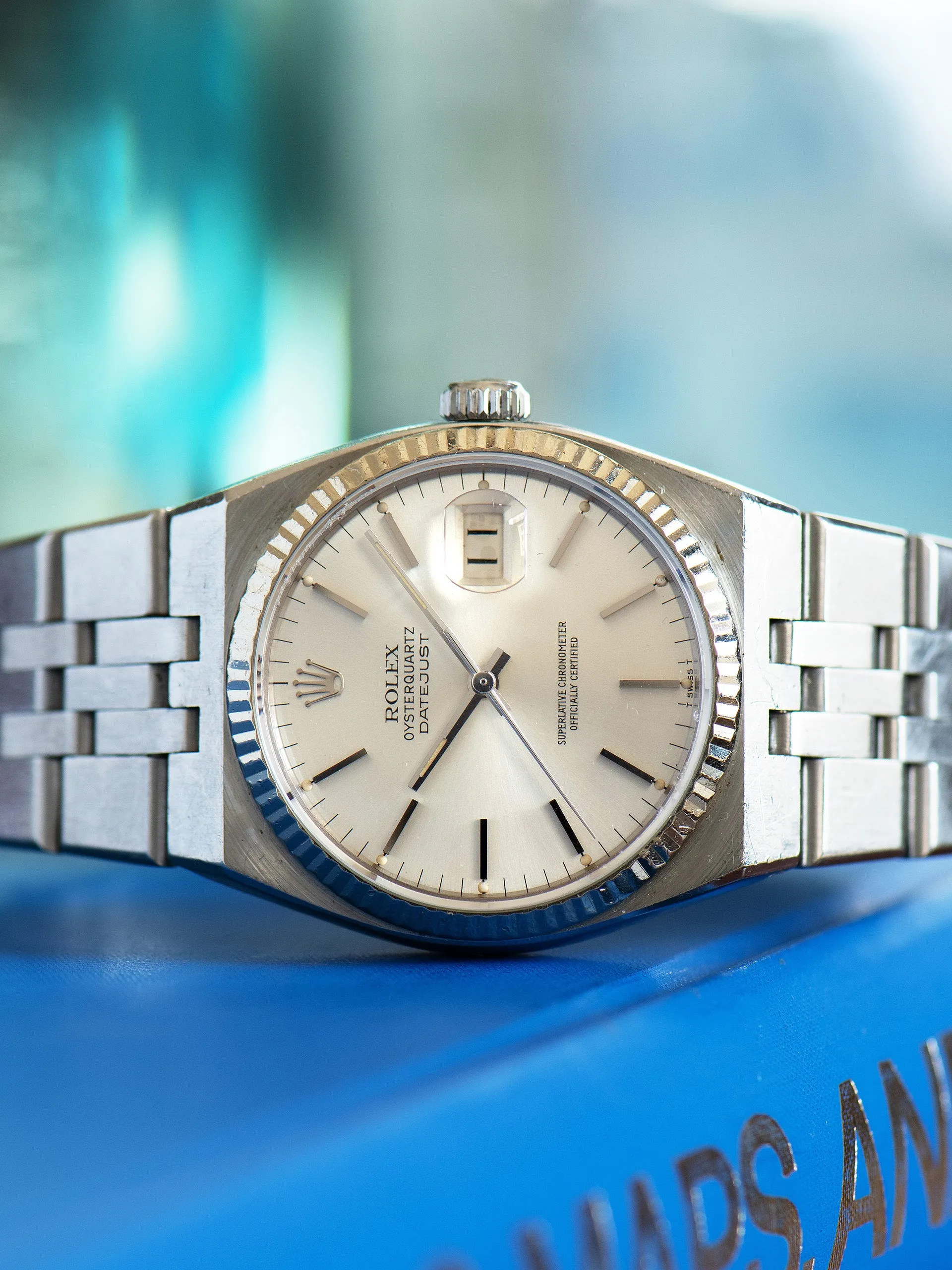 1980 Rolex Oysterquartz Datejust (Ref. 17014) Silver Dial