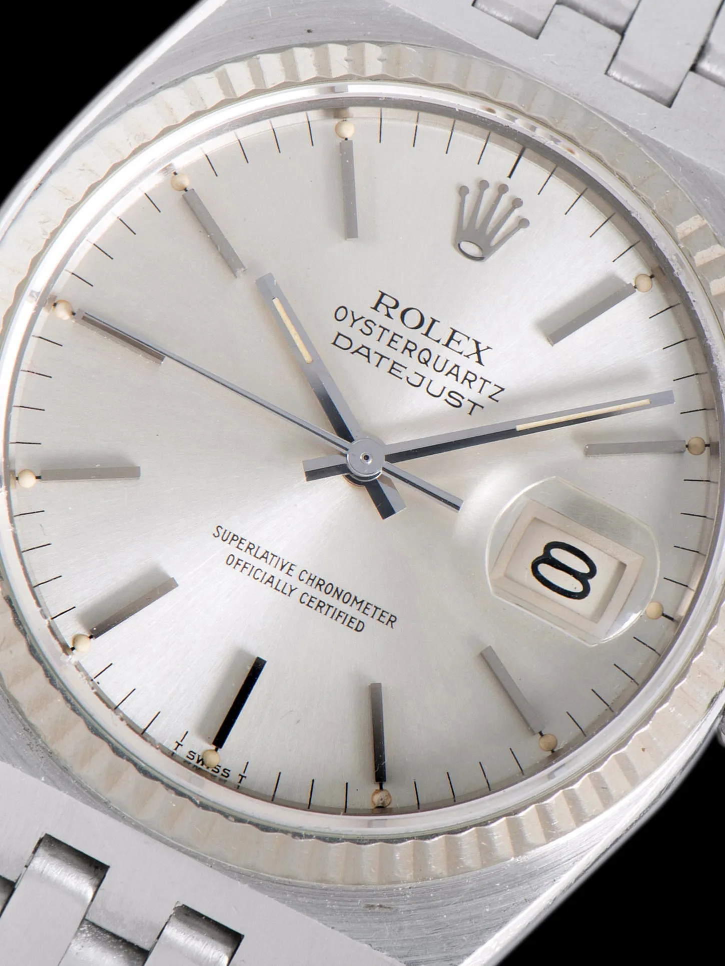 1980 Rolex Oysterquartz Datejust (Ref. 17014) Silver Dial
