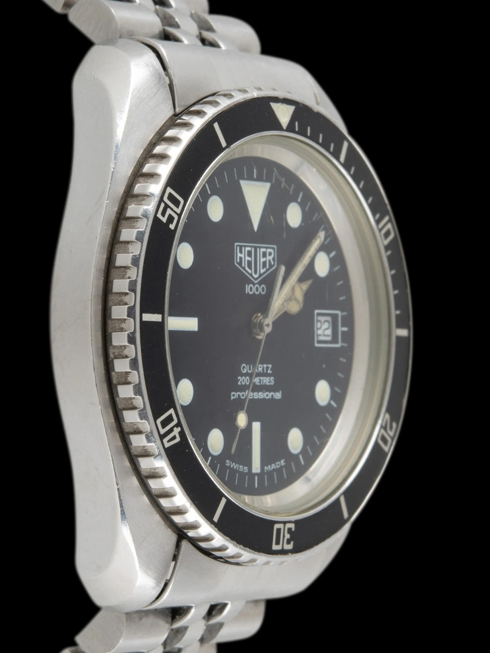 1980s Heuer 1000 Quartz Diver (Ref. 980.006L) "Monnin Case"
