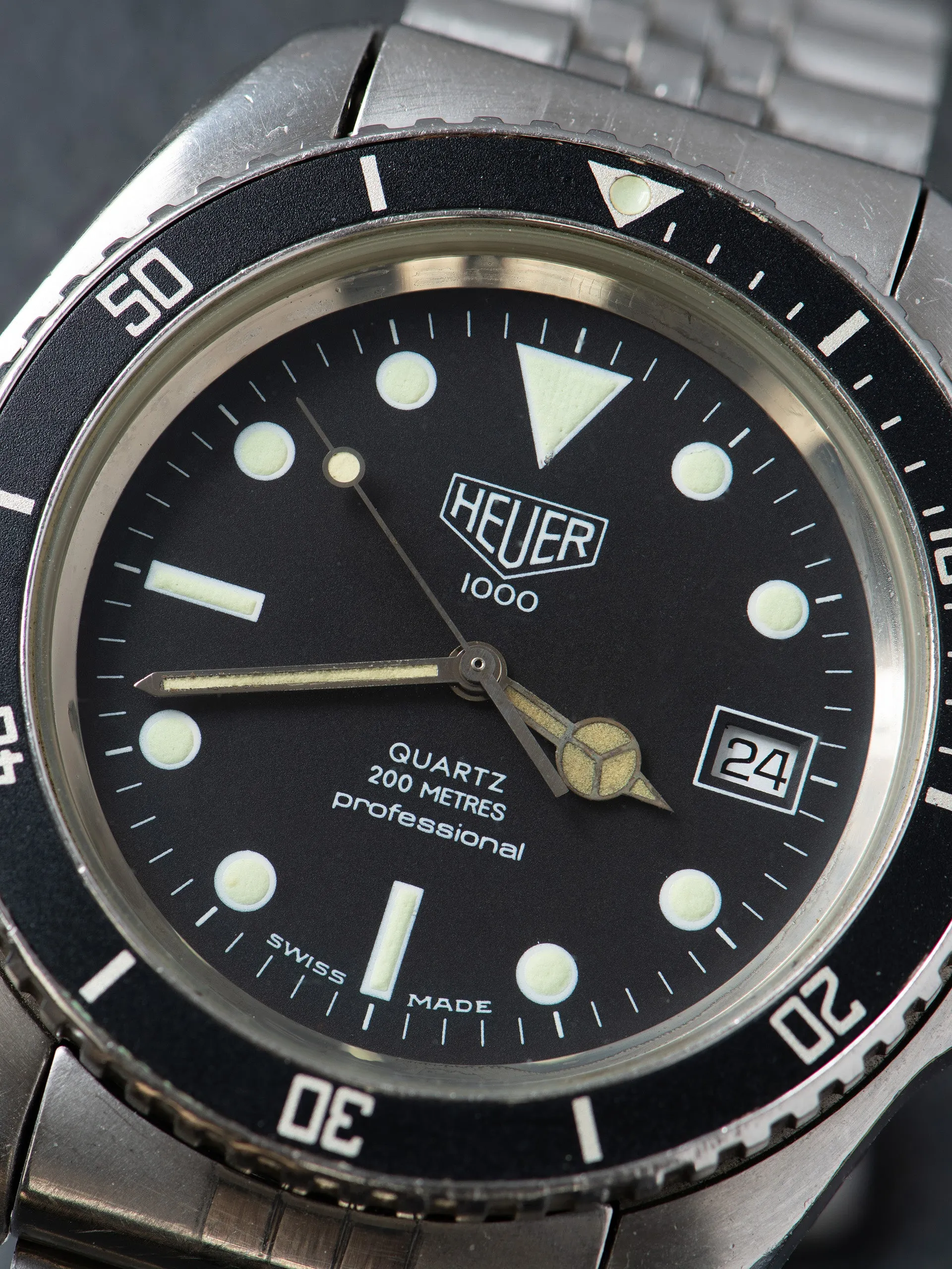 1980s Heuer 1000 Quartz Diver (Ref. 980.006L) "Monnin Case"