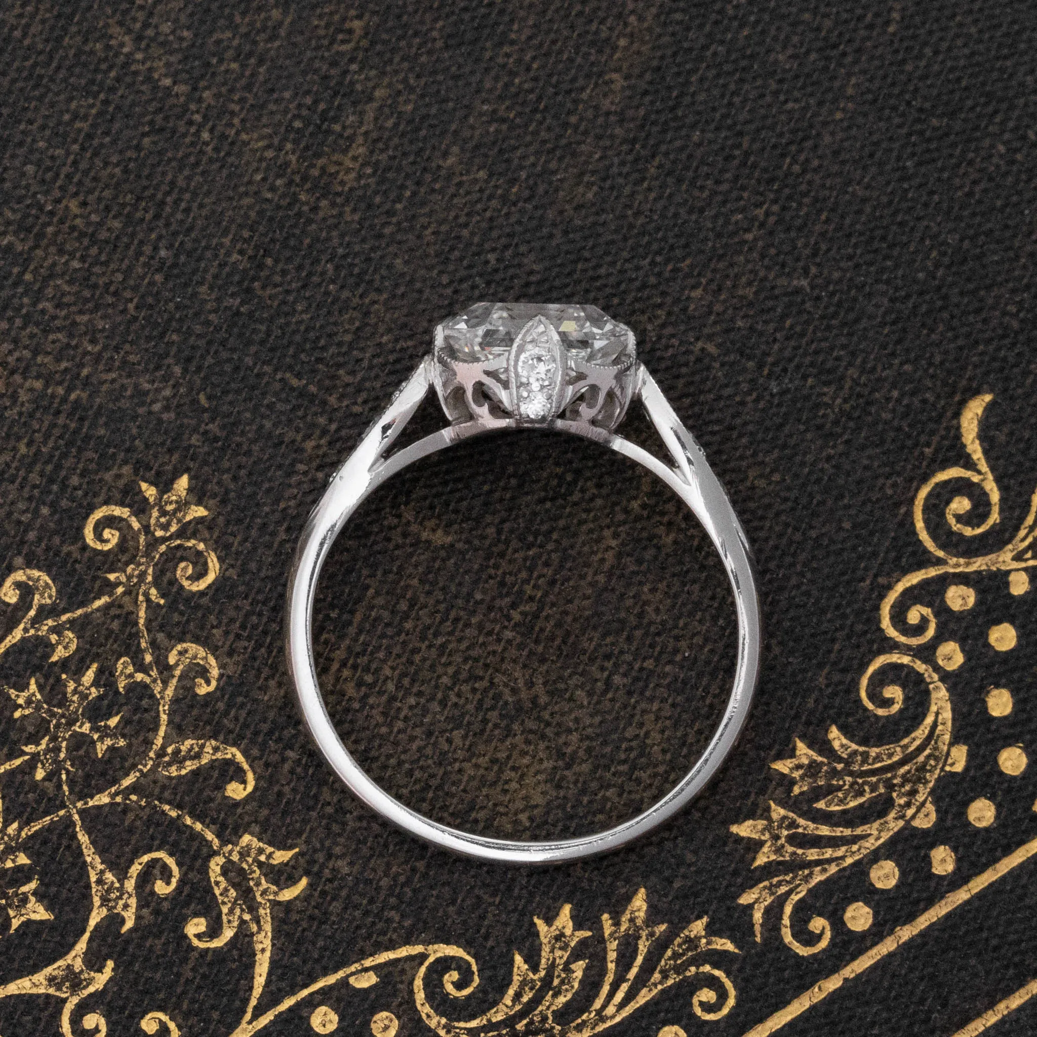 2.01ct Asscher Cut Diamond Solitaire, GIA G SI1