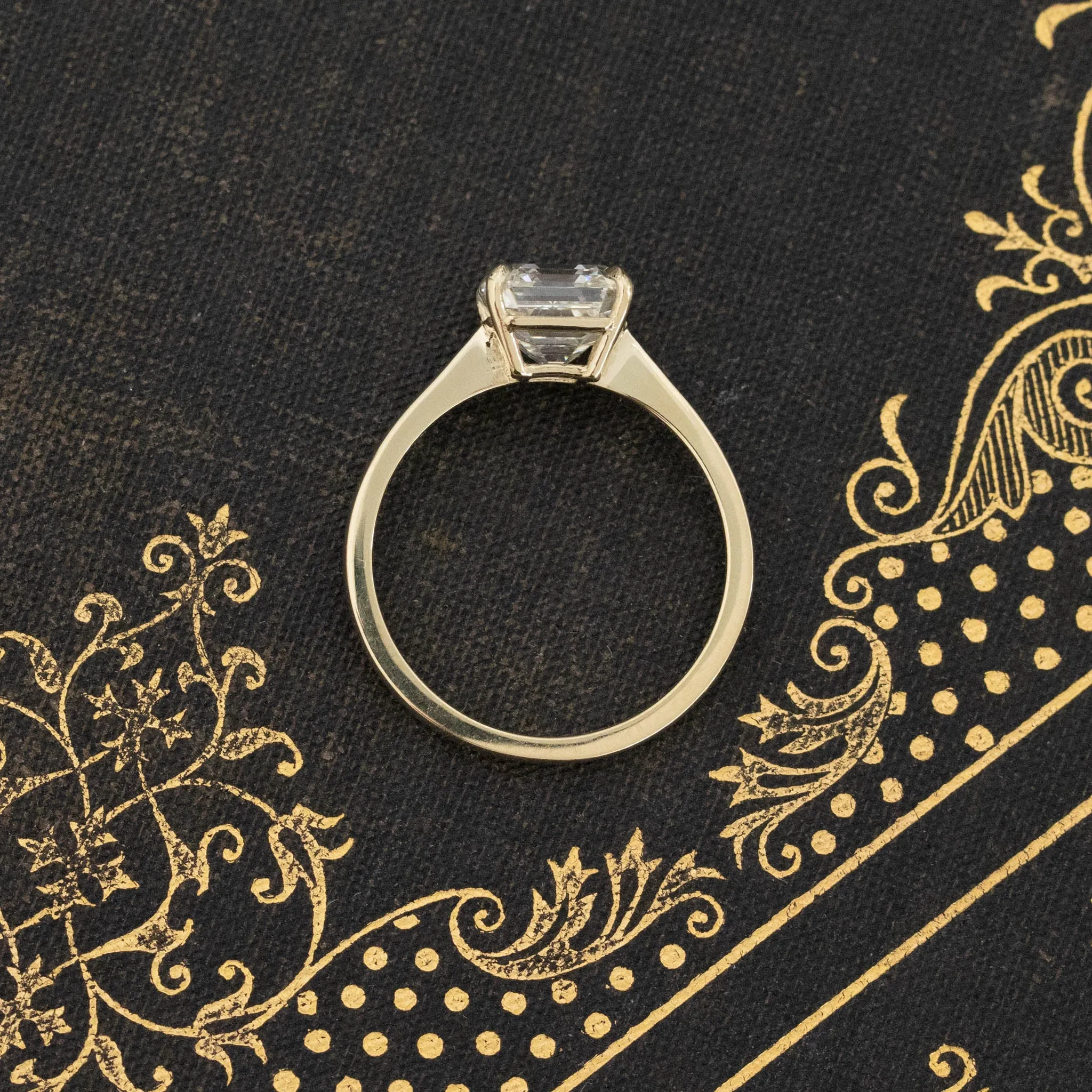 2.31ct Asscher Cut Diamond Solitaire, GIA K VS1