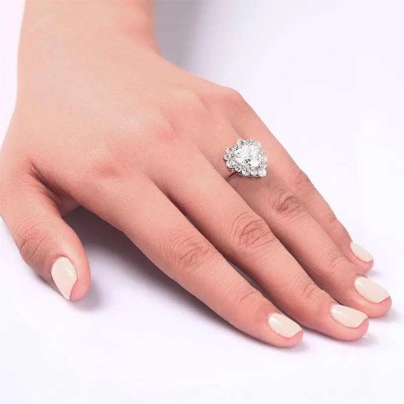 2.5 Carat Heart Cut Wedding Promise Engagement Ring