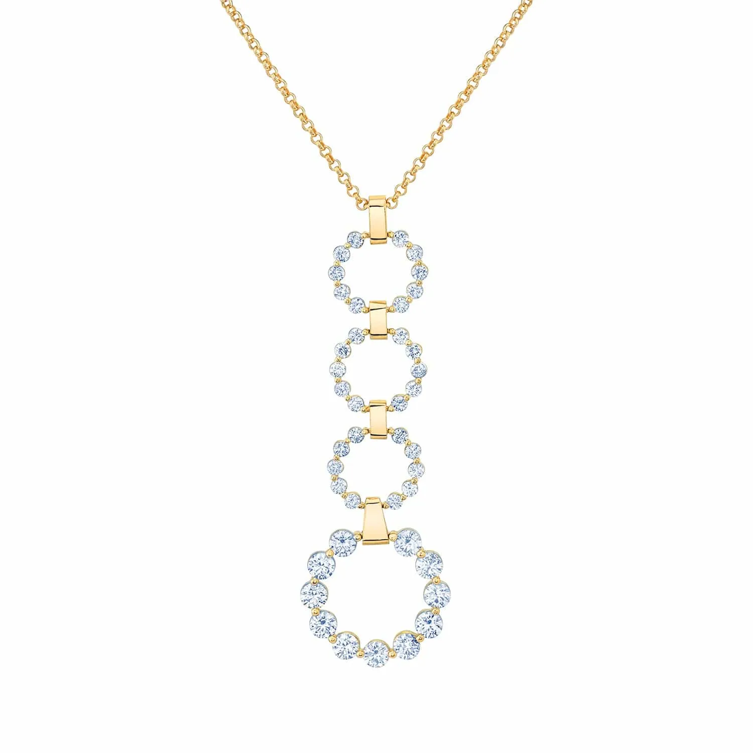 2.80ctw Diamond Cloud Drop Pendant